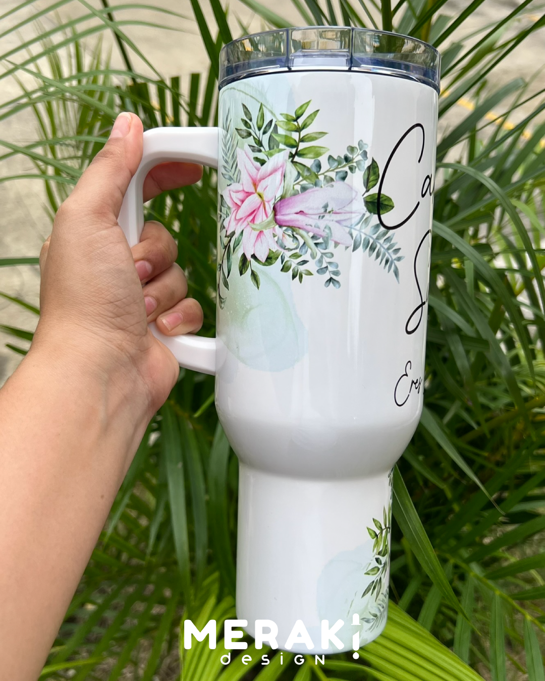 ✨ Vaso Térmico 40oz – Minimalismo y Ternura en Cada Sorbo! 💖