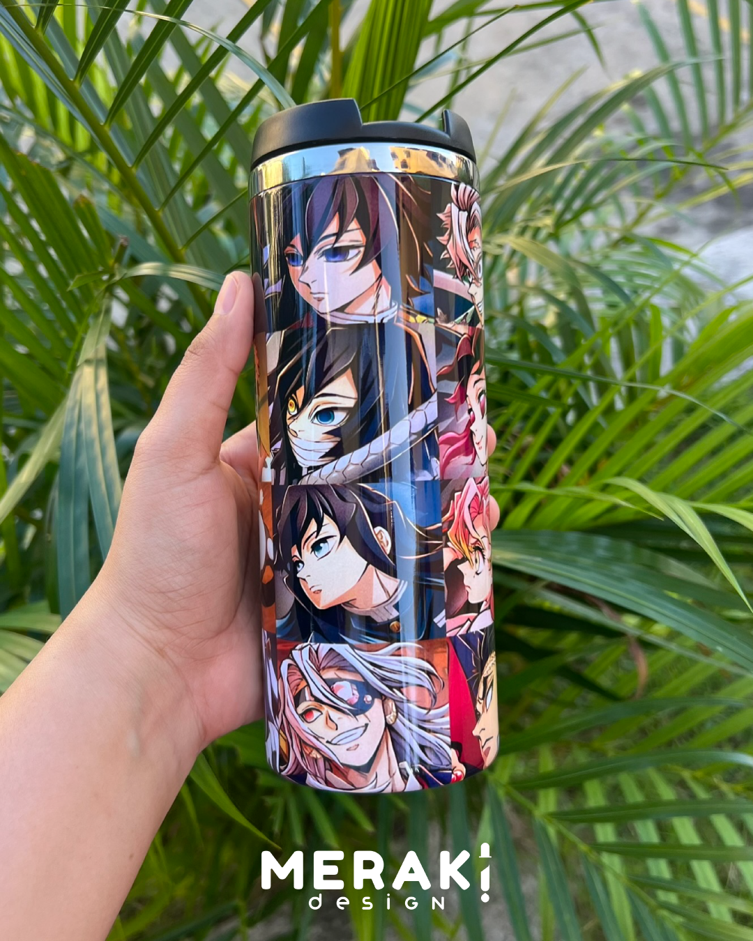 🎯 Vaso Térmico Two Layer 450ml – Diseño Collage de Demon Slayer 🎯