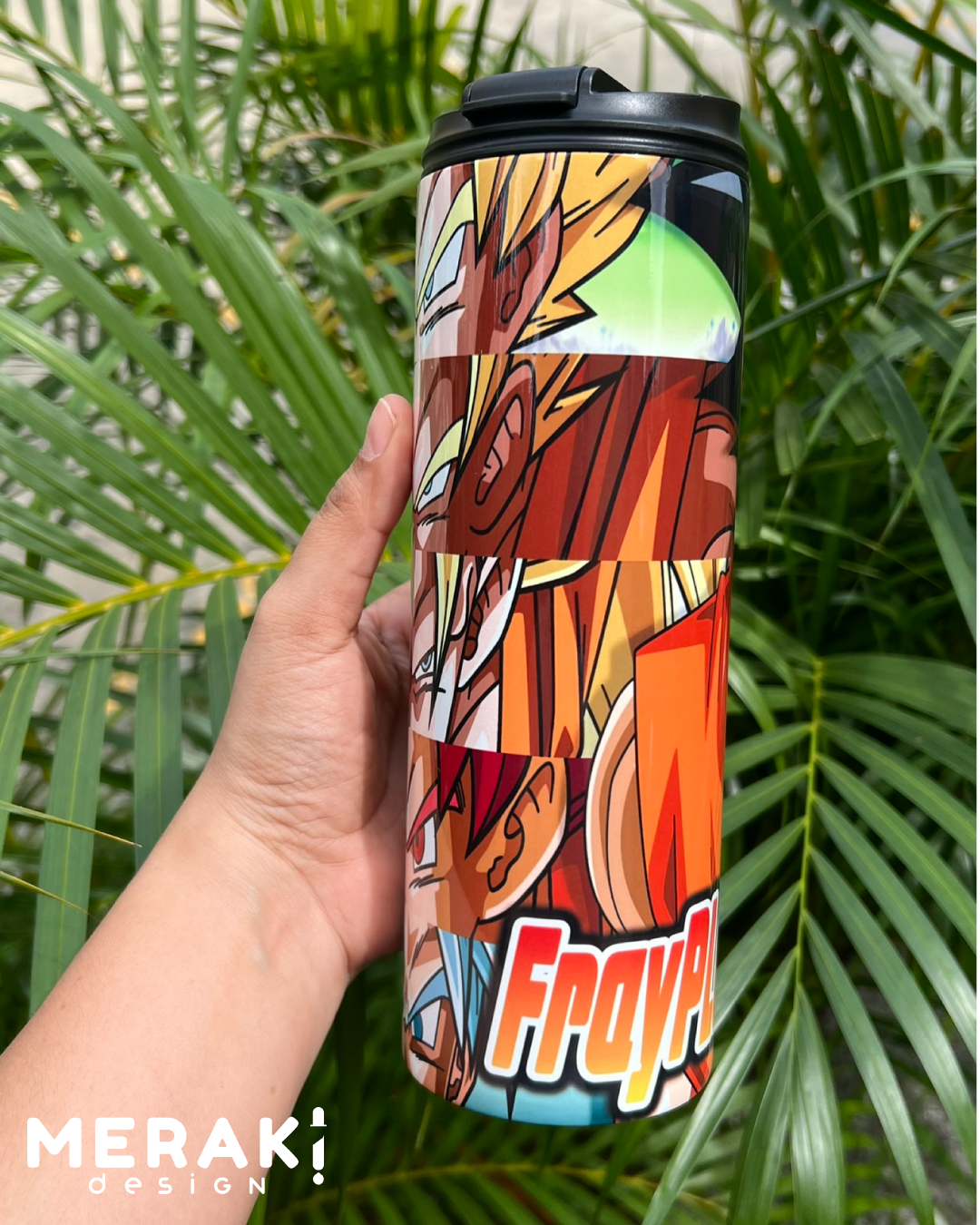 🔥⚡ Vaso Térmico Tumblr 20oz Doble Boquilla – Diseño Épico de GOKU ⚡🔥