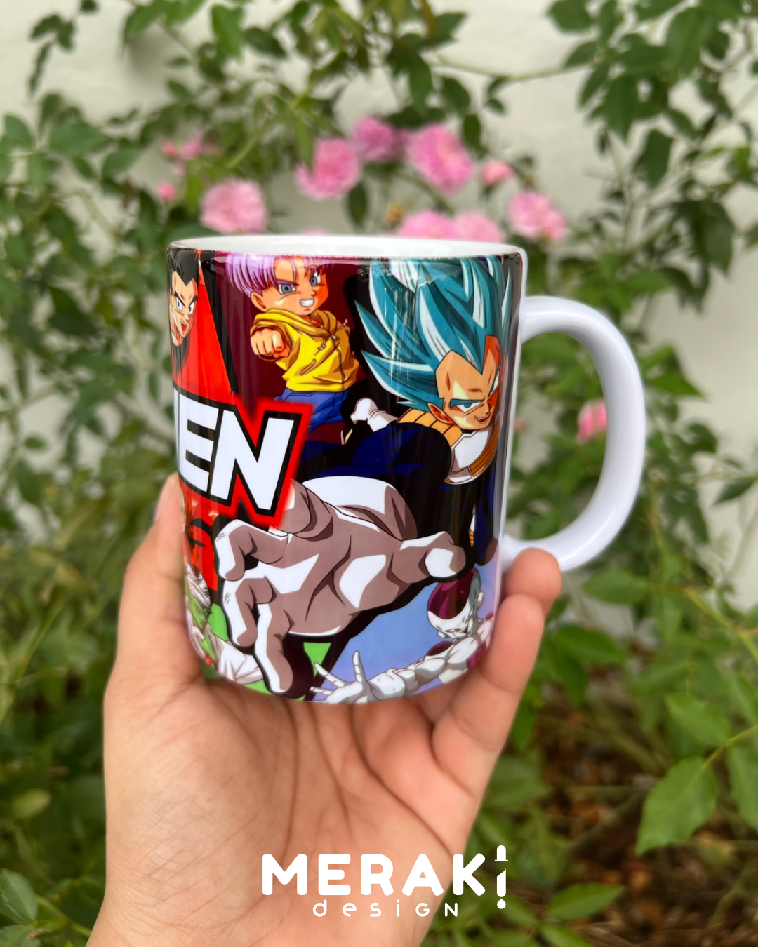 ¡La batalla por el café empieza con nuestra Taza Personalizada de Goku y Vegeta! ☕💥
