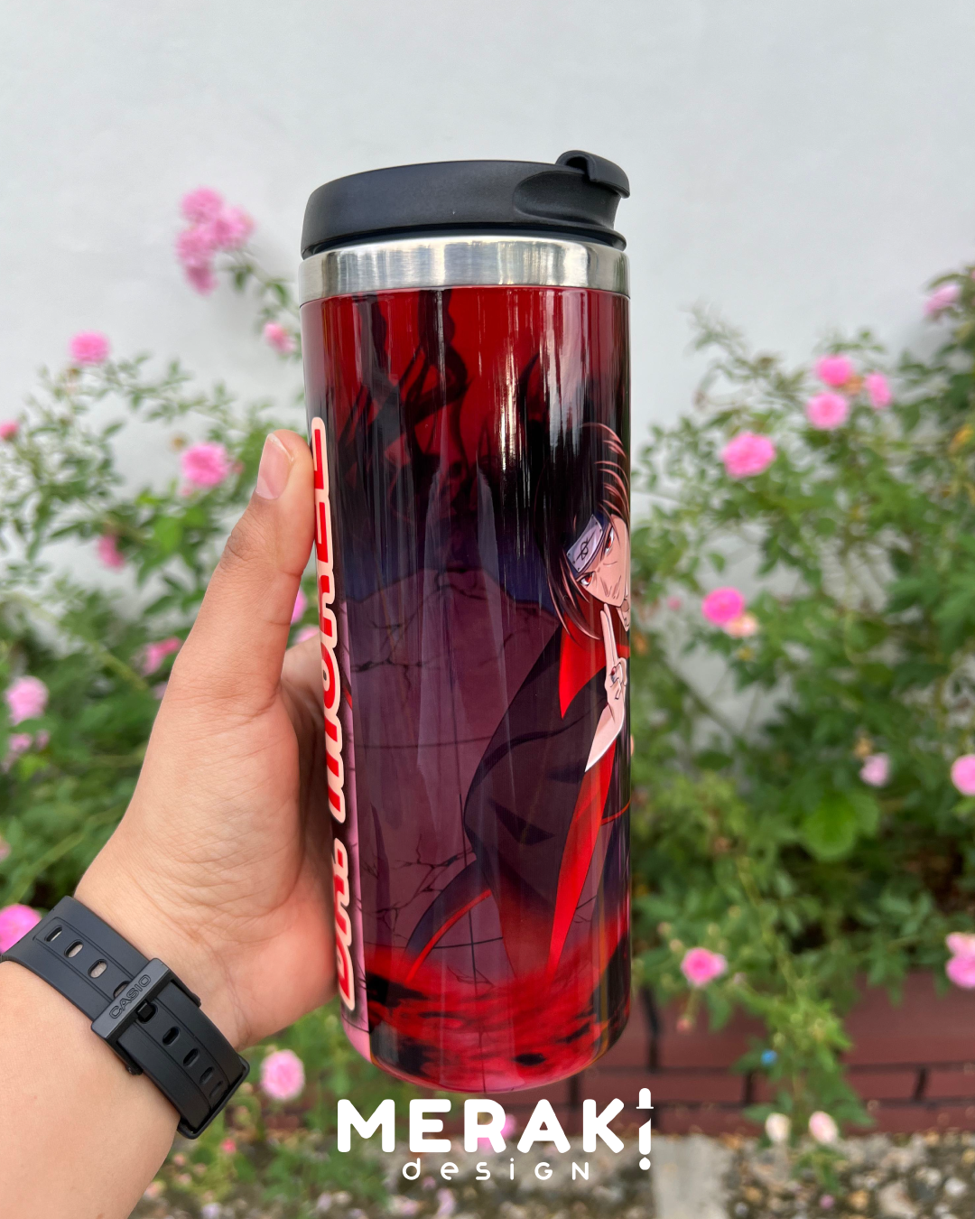 🔥 Vaso Térmico Personalizado de Itachi – El Regalo Perfecto para Fans del Anime 🔥