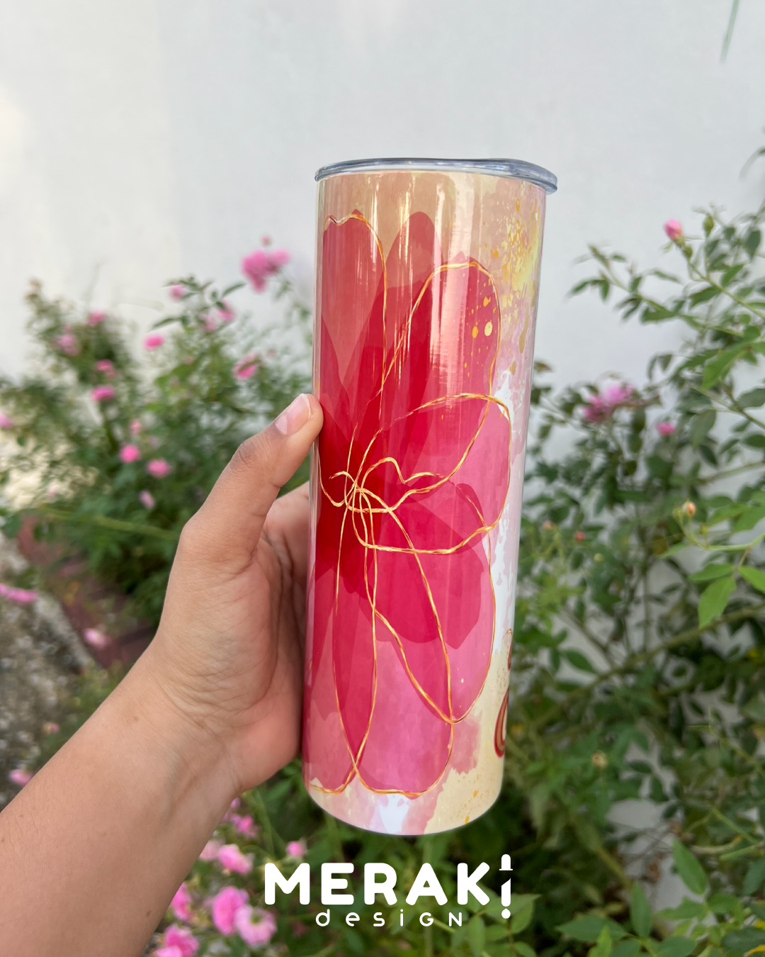 ¡Lleva la belleza de la acuarela en cada sorbo con nuestro Tumblr 20oz Personalizado! 🎨✨