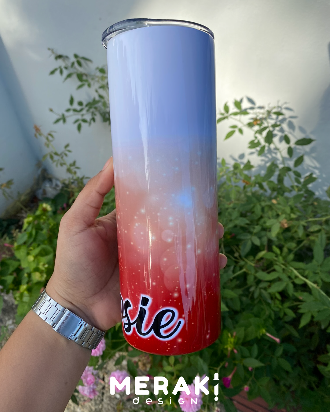 ¡Lleva la belleza de la acuarela en cada sorbo con nuestro Tumblr 20oz Personalizado! 🎨✨