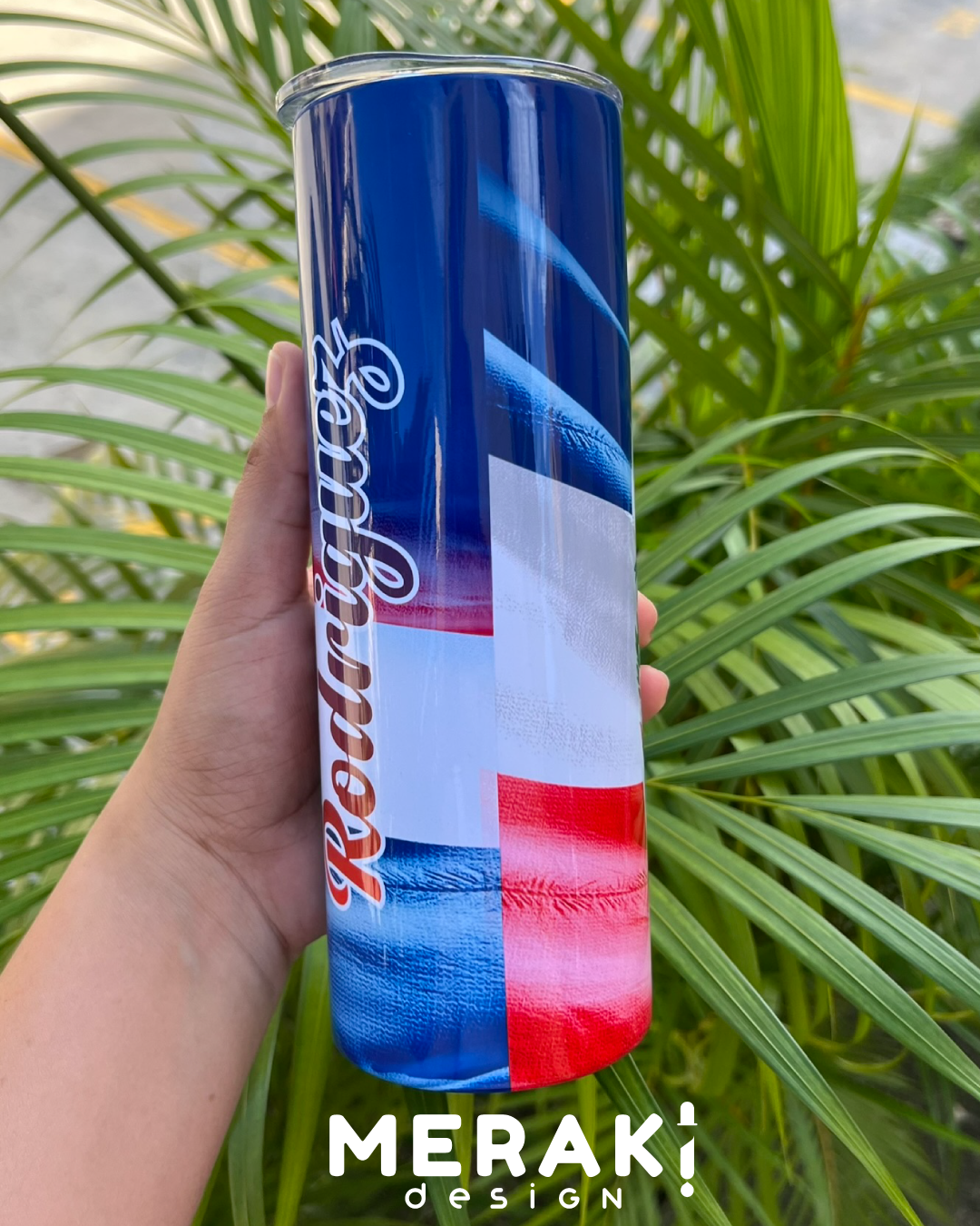 Vaso Térmico Tumblr 20oz Diseño Exclusivo de la Bandera Dominicana 🔥
