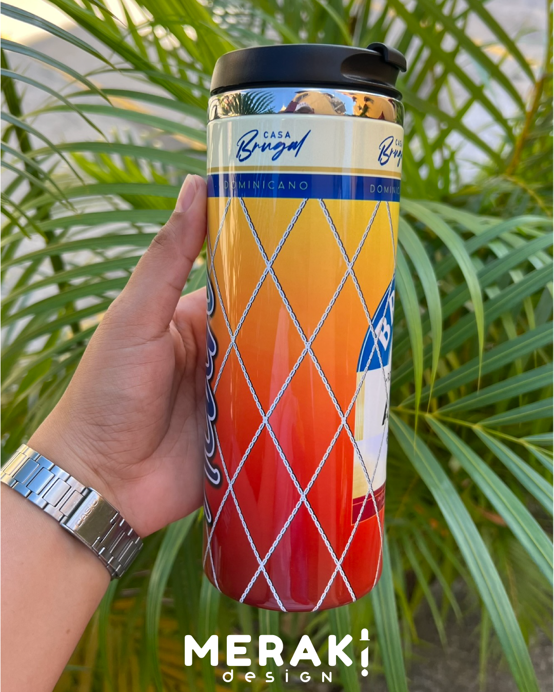 🥃 Vaso Térmico Personalizado Exclusivo Ron Brugal Añejo🔥