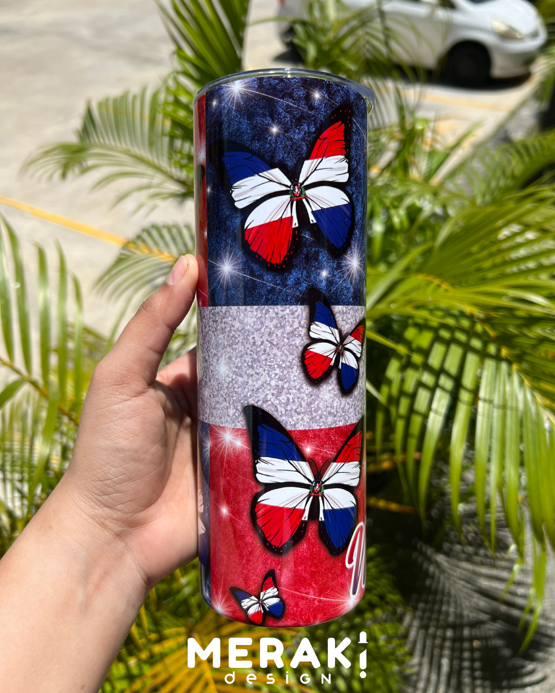 Vaso Térmico Tumblr 20oz Diseño Exclusivo de la Bandera Dominicana 🔥
