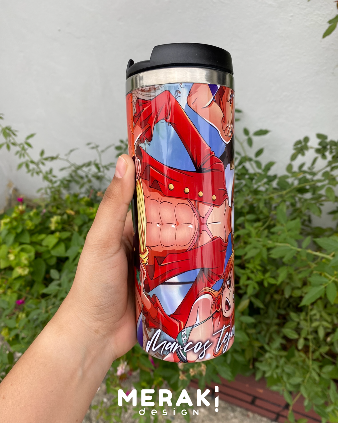 🏴☠️✨ Vaso Térmico Two Layer 450ml personalizado de One Piece ✨🏴☠️