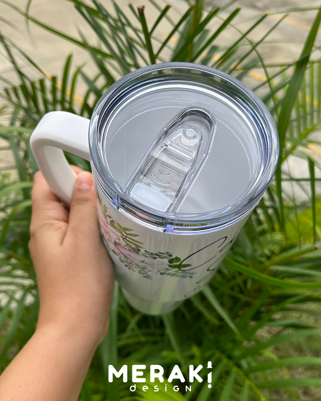 ✨ Vaso Térmico 40oz – Minimalismo y Ternura en Cada Sorbo! 💖