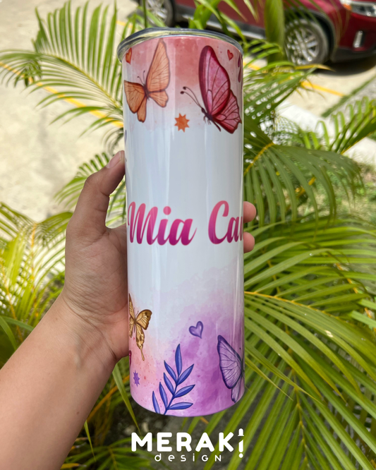 ¡Lleva la belleza de la acuarela en cada sorbo con nuestro Tumblr 20oz Personalizado! 🎨✨