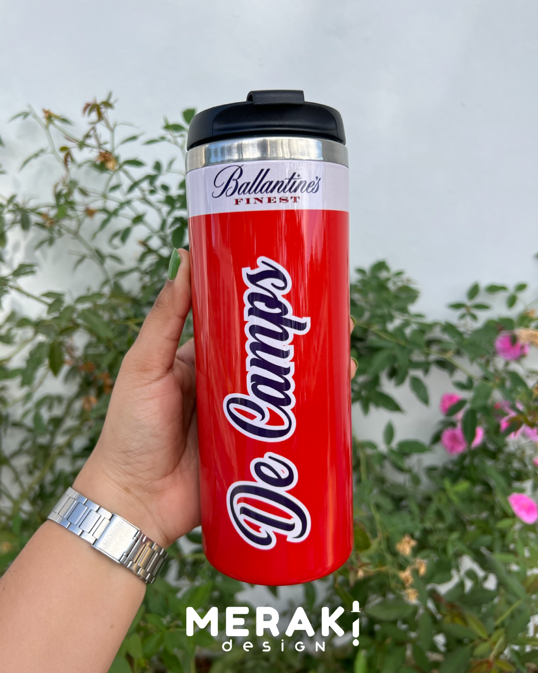 ¡Disfruta tu Trago Favorito con Estilo con el Termo Two Layer Personalizado de Ballantine's! 🥃✨