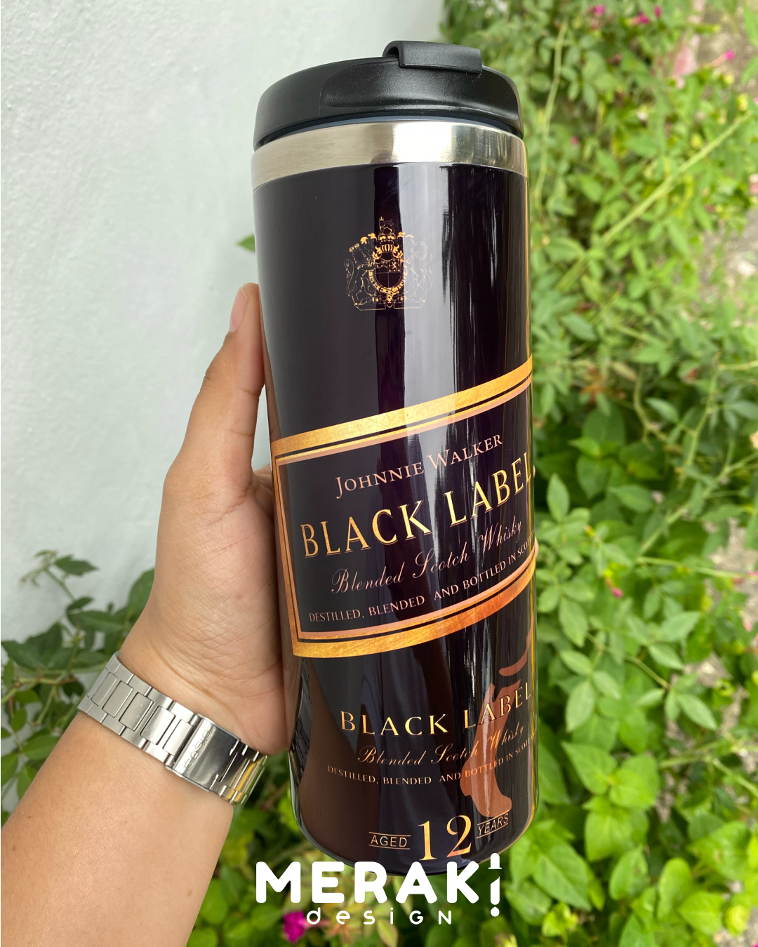 Vaso Térmico Two Layer – Diseño Black Label 🥃🔥