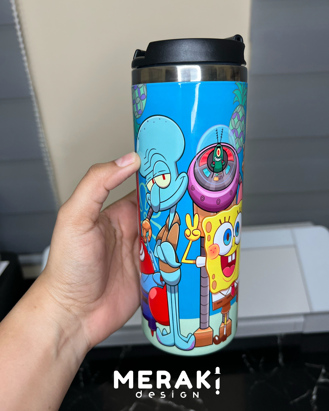 🍍✨ Vaso Térmico Two Layer – Diseño Bob Esponja ✨🍍