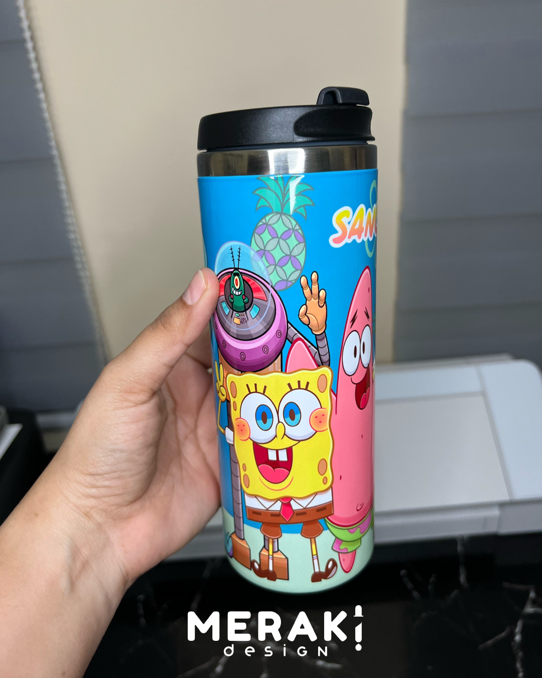 🍍✨ Vaso Térmico Two Layer – Diseño Bob Esponja ✨🍍
