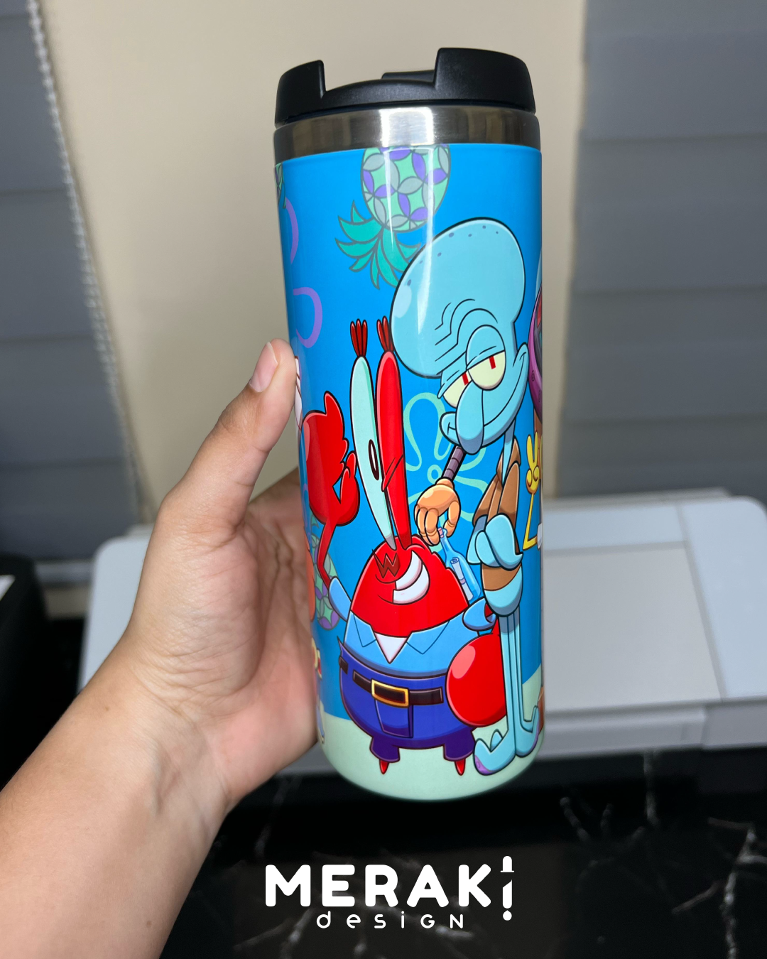 🍍✨ Vaso Térmico Two Layer – Diseño Bob Esponja ✨🍍