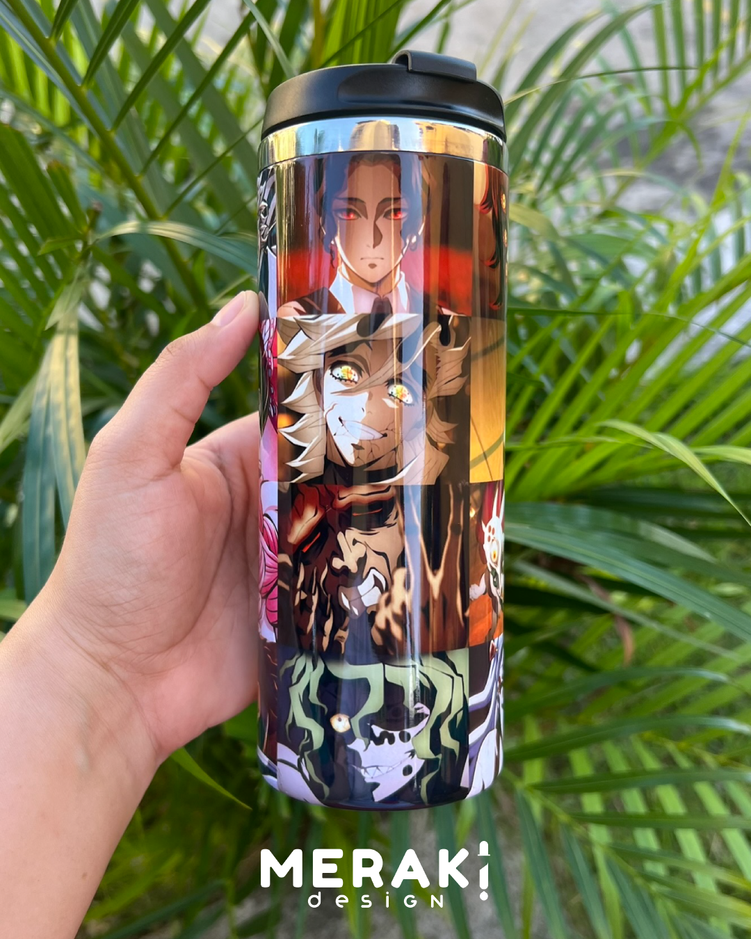 🎯 Vaso Térmico Two Layer 450ml – Diseño Collage de Demon Slayer 🎯