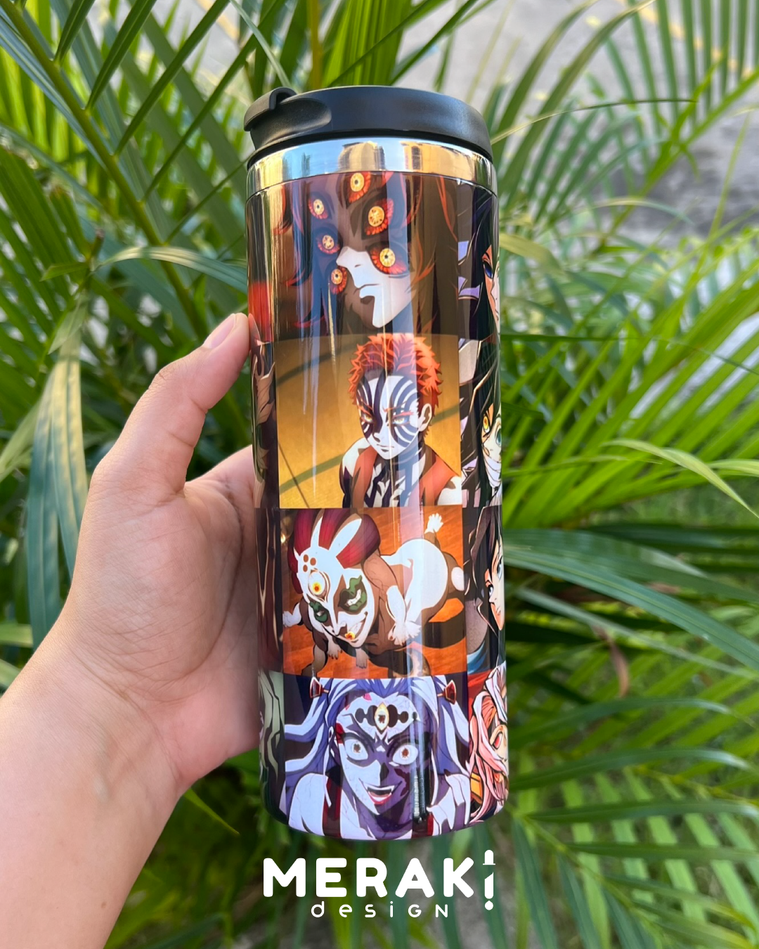 🎯 Vaso Térmico Two Layer 450ml – Diseño Collage de Demon Slayer 🎯