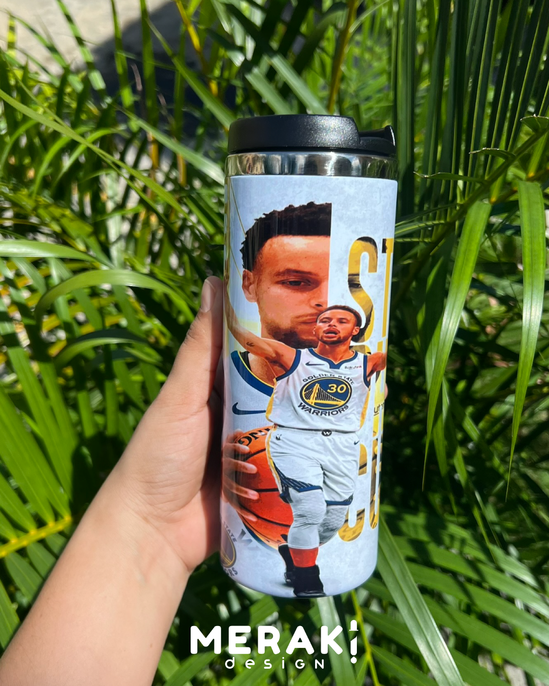 🏀🔥 Vaso Térmico Two Layer 450ml – Diseño Exclusivo de Stephen Curry 🔥🏀
