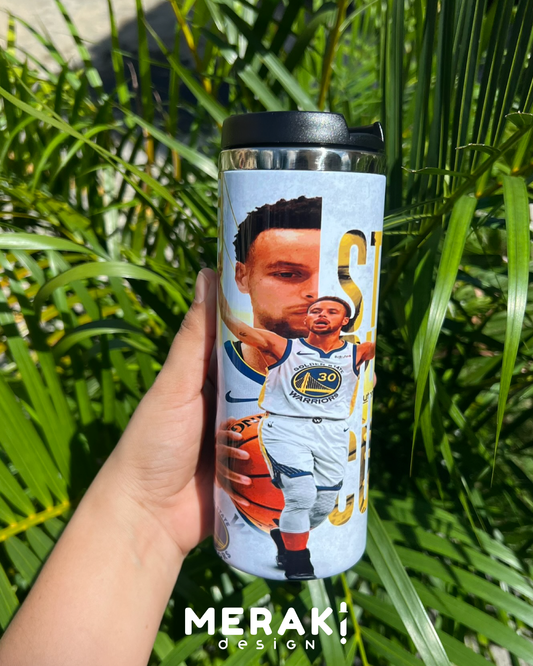 🏀🔥 Vaso Térmico Two Layer 450ml – Diseño Exclusivo de Stephen Curry 🔥🏀