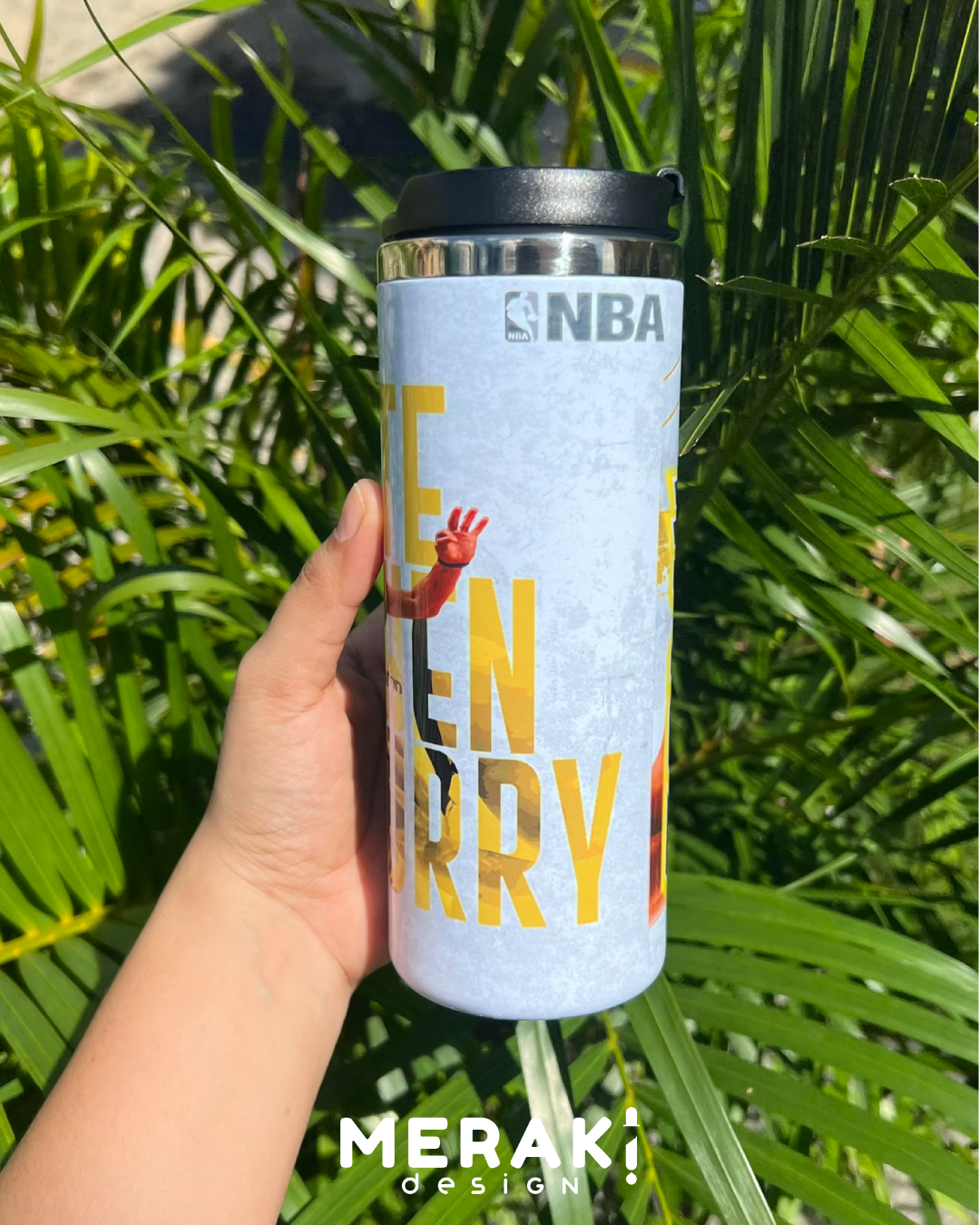 🏀🔥 Vaso Térmico Two Layer 450ml – Diseño Exclusivo de Stephen Curry 🔥🏀