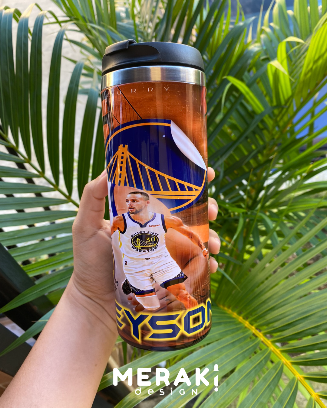 🏀🔥 Vaso Térmico Two Layer 450ml – Diseño Exclusivo de Stephen Curry 🔥🏀
