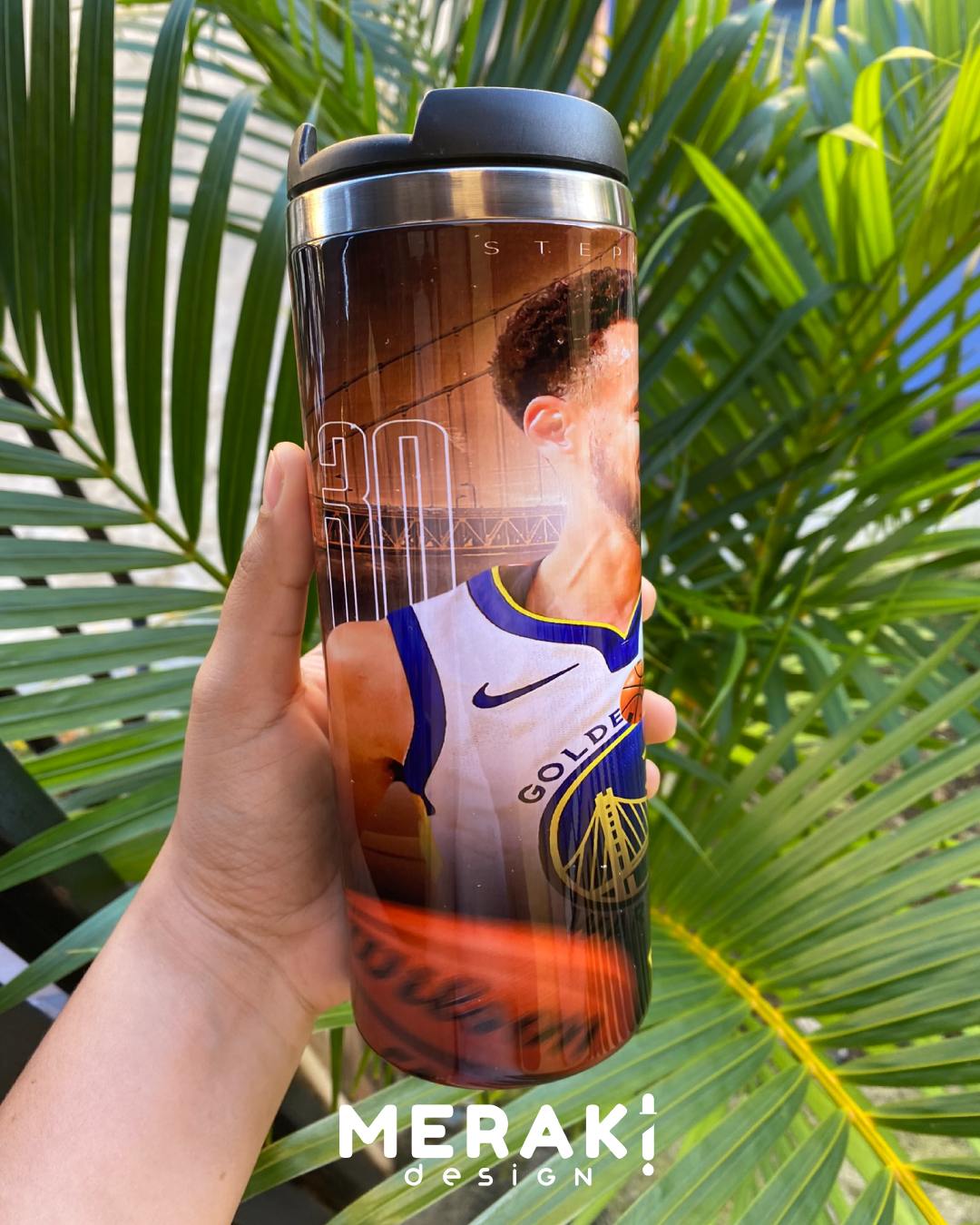 🏀🔥 Vaso Térmico Two Layer 450ml – Diseño Exclusivo de Stephen Curry 🔥🏀