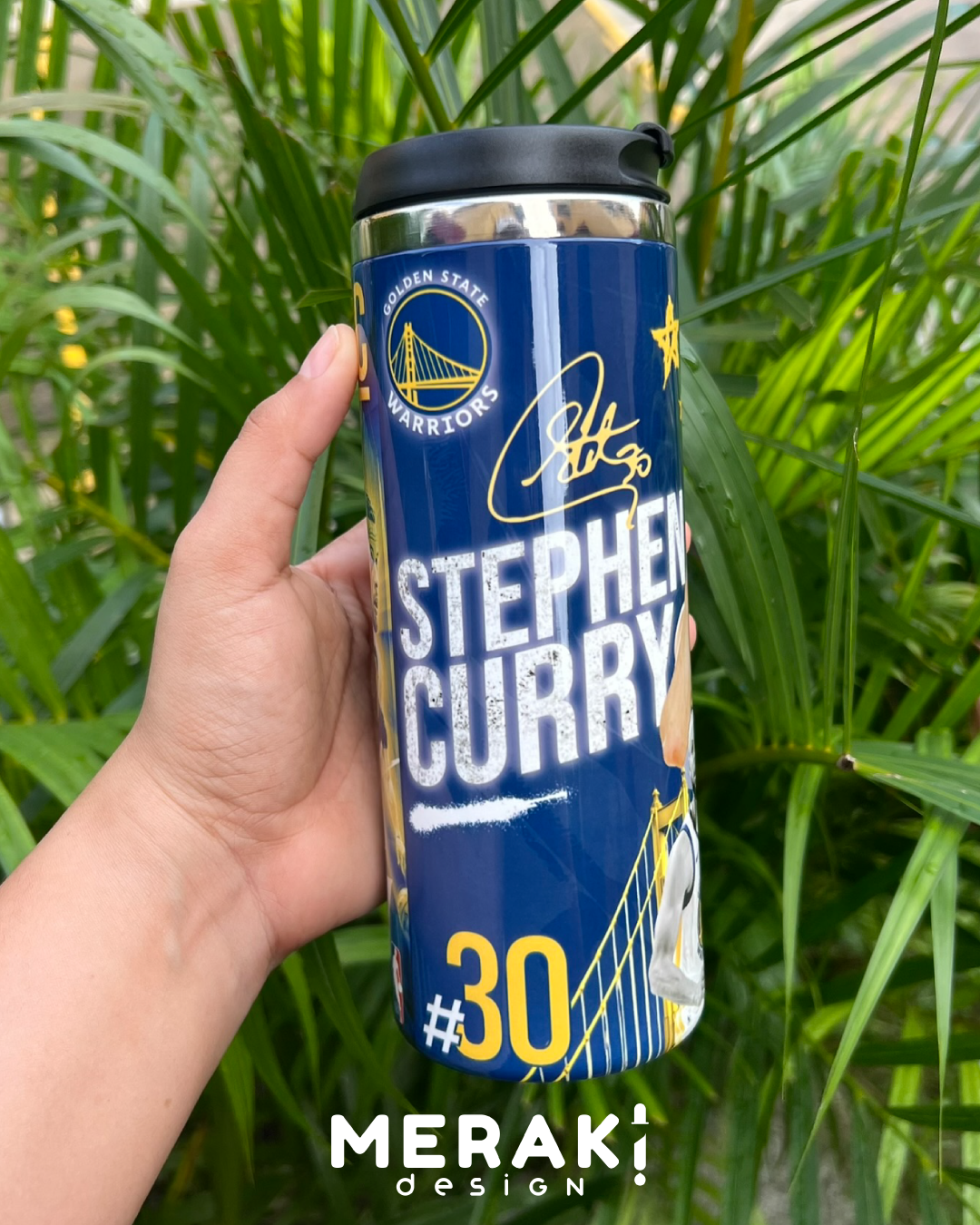 🏀🔥 Vaso Térmico Two Layer 450ml – Diseño Exclusivo de Stephen Curry 🔥🏀