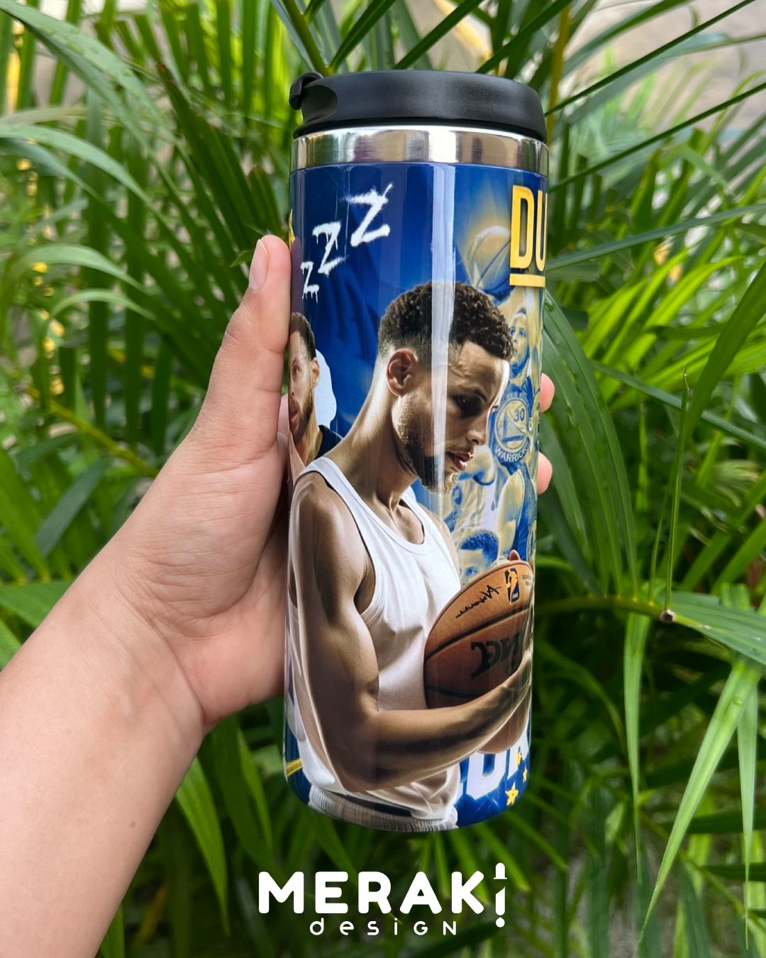 🏀🔥 Vaso Térmico Two Layer 450ml – Diseño Exclusivo de Stephen Curry 🔥🏀