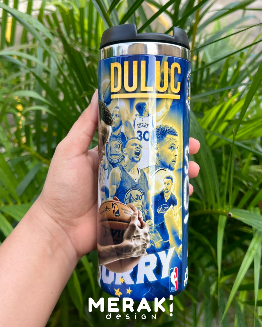 🏀🔥 Vaso Térmico Two Layer 450ml – Diseño Exclusivo de Stephen Curry 🔥🏀