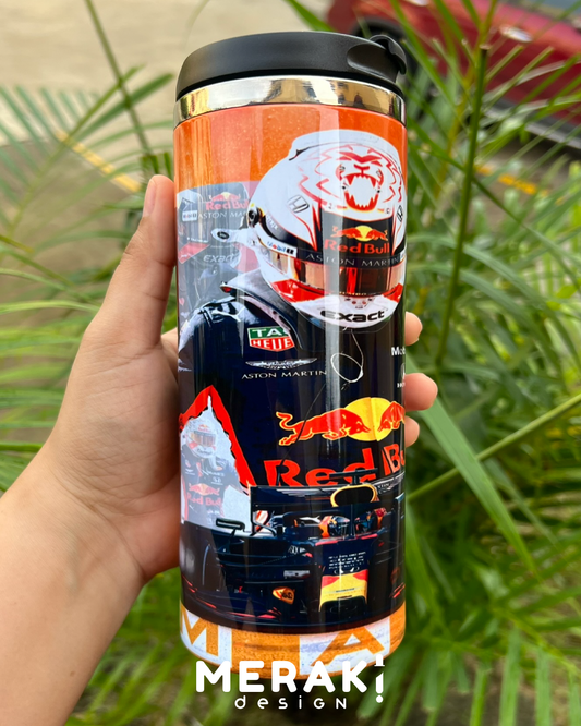 🏎🔥 Termo Two Layer Personalizado – Red Bull &amp; Max Verstappen 🔥🏎