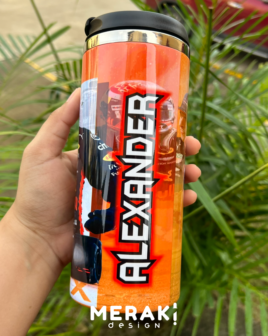 🏎🔥 Termo Two Layer Personalizado – Red Bull &amp; Max Verstappen 🔥🏎