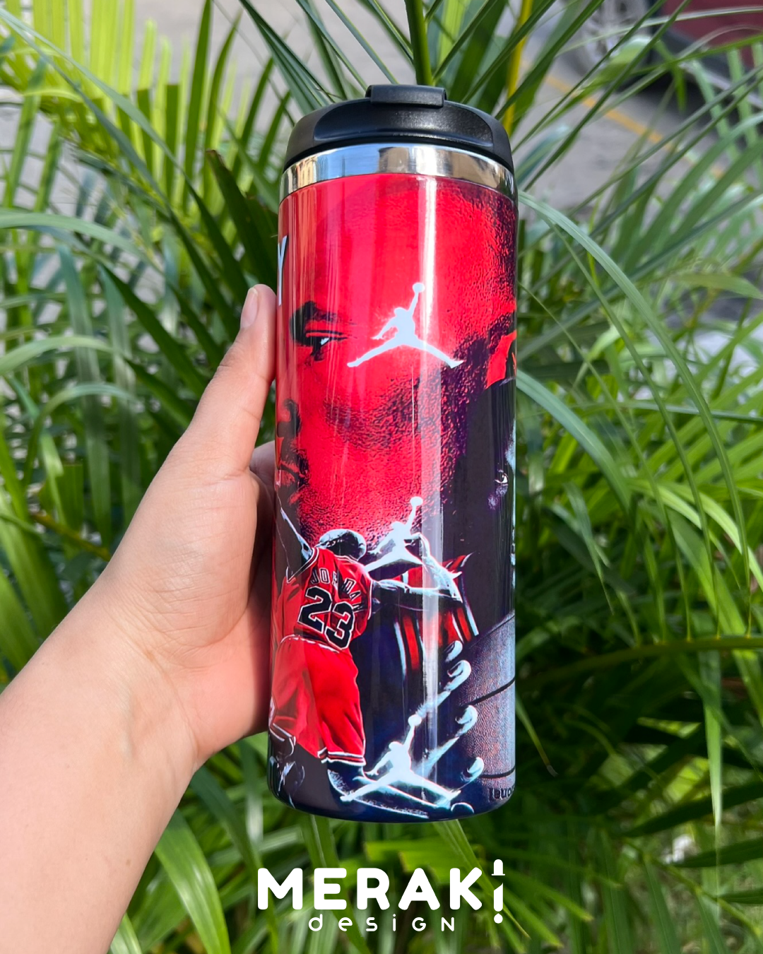 🏀 Vaso Térmico Two Layer – Inspirado en la Leyenda Michael Jordan! 🔥