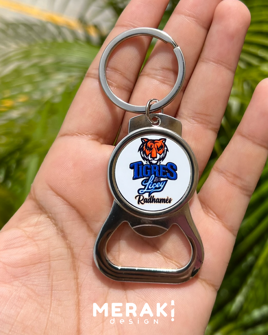 🧑‍🔧 Llavero de Metal Tipo Destapador con Diseño de Licey: ¡Un Must para los Fans del Beisbol! ⚾