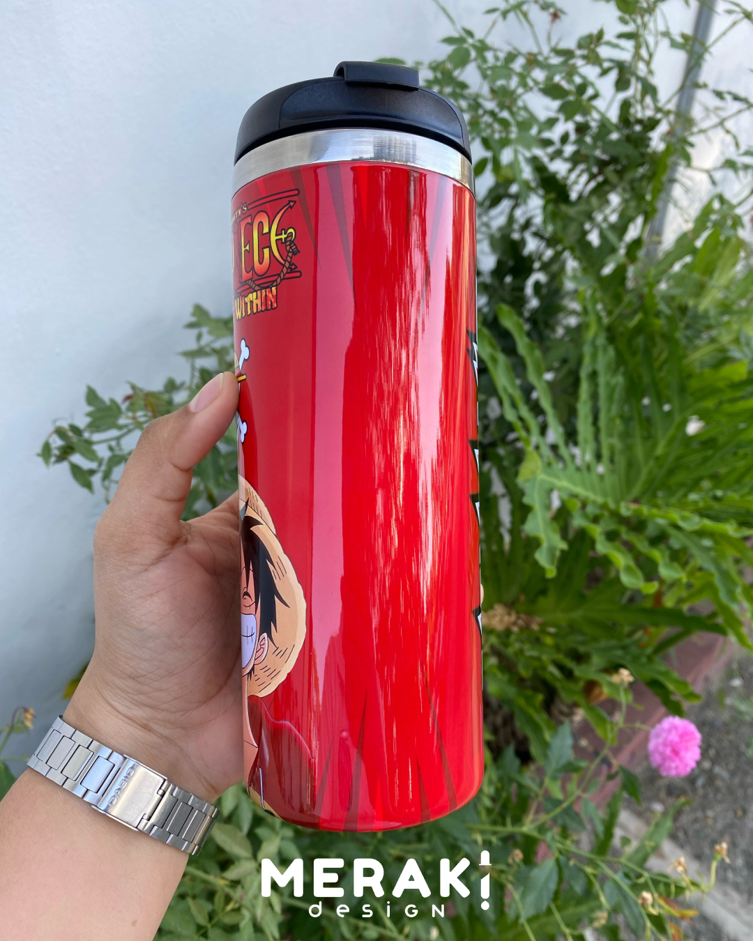 🏴‍☠️ Vaso Térmico Two Layer 450ml – Edición Especial Luffy ⚡👒