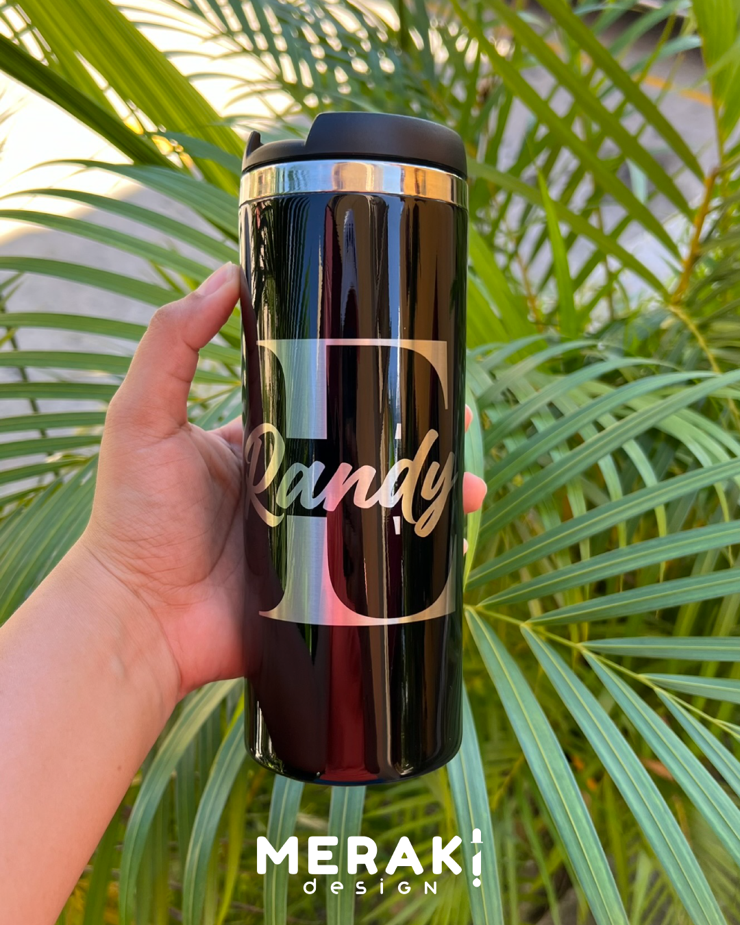 🌟 Termo Two Layer Silver 450ml - Diseño Minimalista con Nombre e Iniciales: Elegancia y Estilo Personalizado 🌟