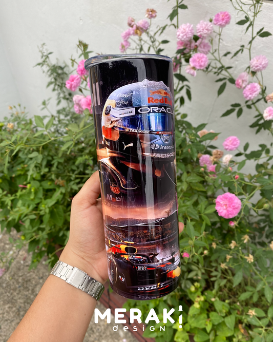 🏎️🔥 Termo Tumblr 20oz - Diseño Red Bull F1 🔥🏎️