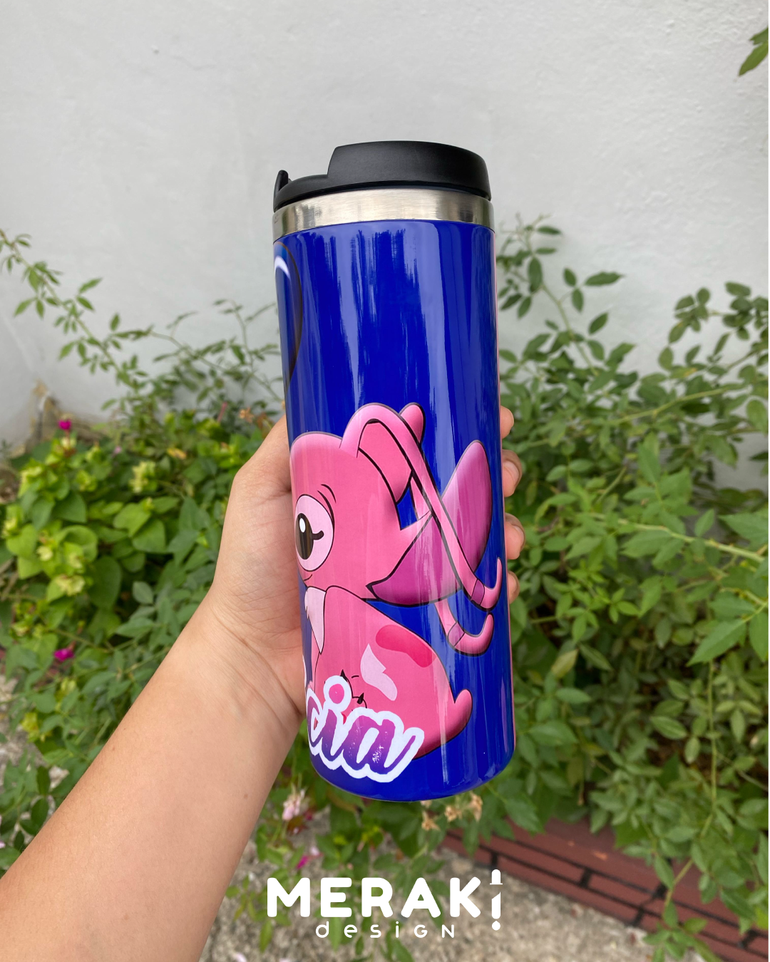 💙💖 Vaso Térmico Two Layer 450ml – Diseño Exclusivo de Stitch y Angel 🌸✨
