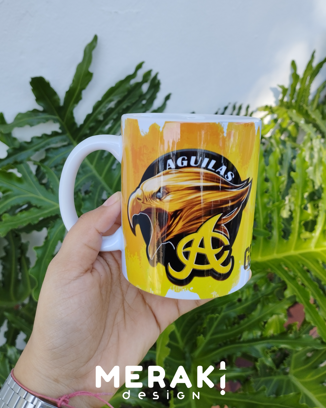 🏆☕ Taza Personalizada de las Águilas Cibaeñas 🟡⚫