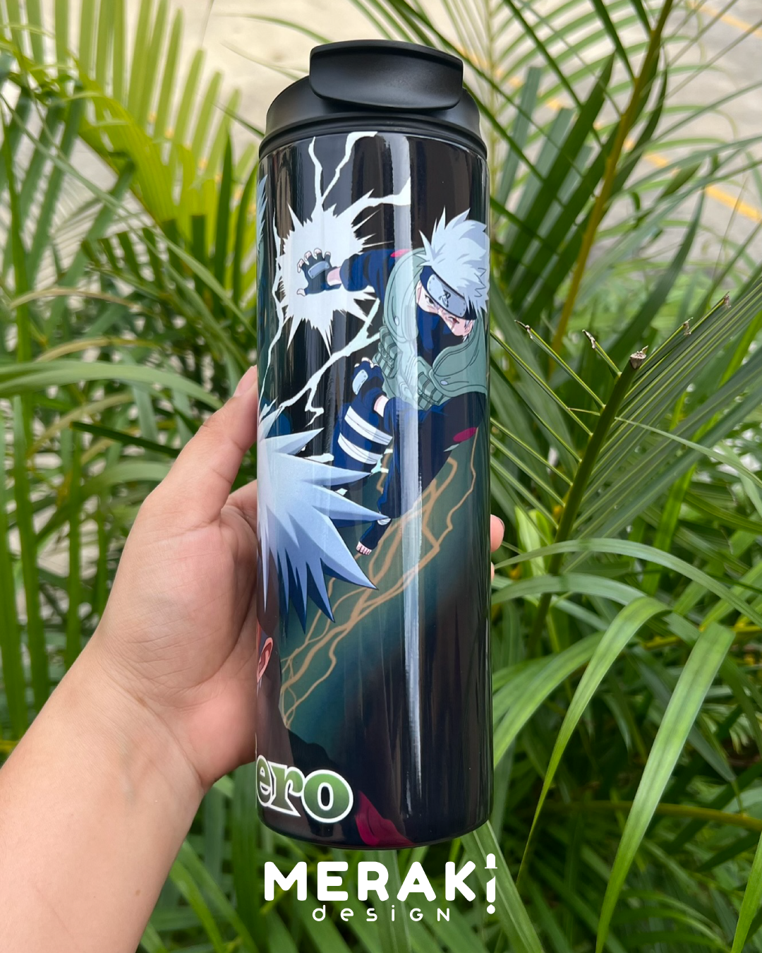 🌟 Tumblr 20oz Doble Boquilla – Diseño de Naruto Kakashi 🌟