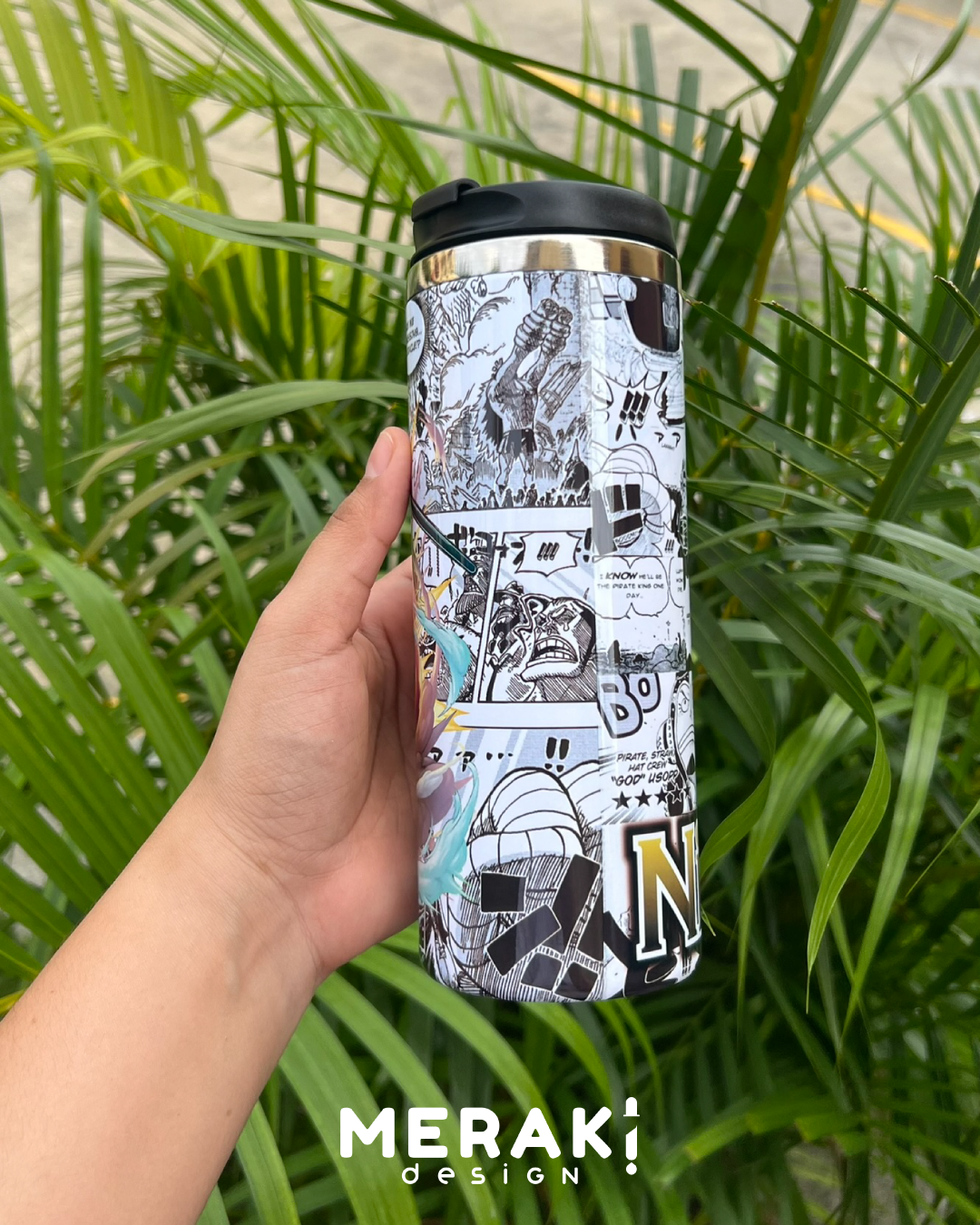 🎯 Vaso Térmico Two Layer 450ml – Diseño de Usopp 🎯