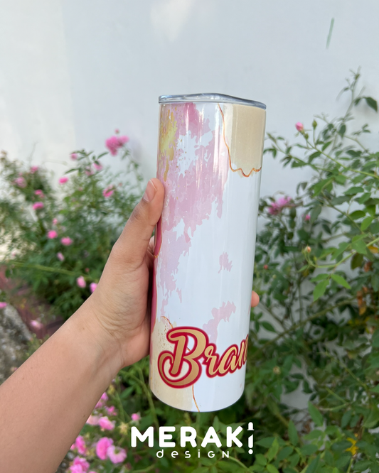 ¡Lleva la belleza de la acuarela en cada sorbo con nuestro Tumblr 20oz Personalizado! 🎨✨