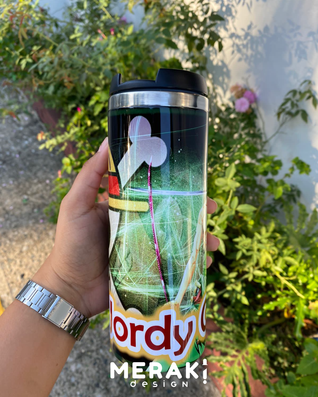 ⚔️🔥 Vaso Térmico Two Layer 450ml – Diseño Exclusivo de Roronoa Zoro 🔥⚔️