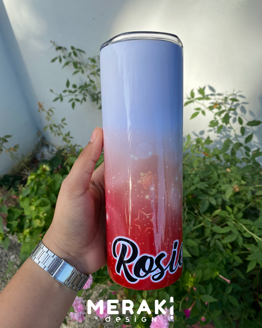 ¡Lleva la belleza de la acuarela en cada sorbo con nuestro Tumblr 20oz Personalizado! 🎨✨