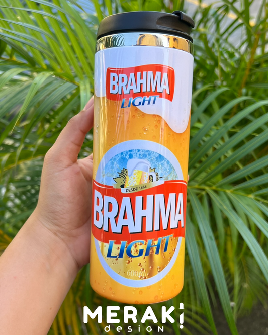 🍺 Vaso Térmico Two Layer 450ml Exclusivo Cerveza Brahma 🔥