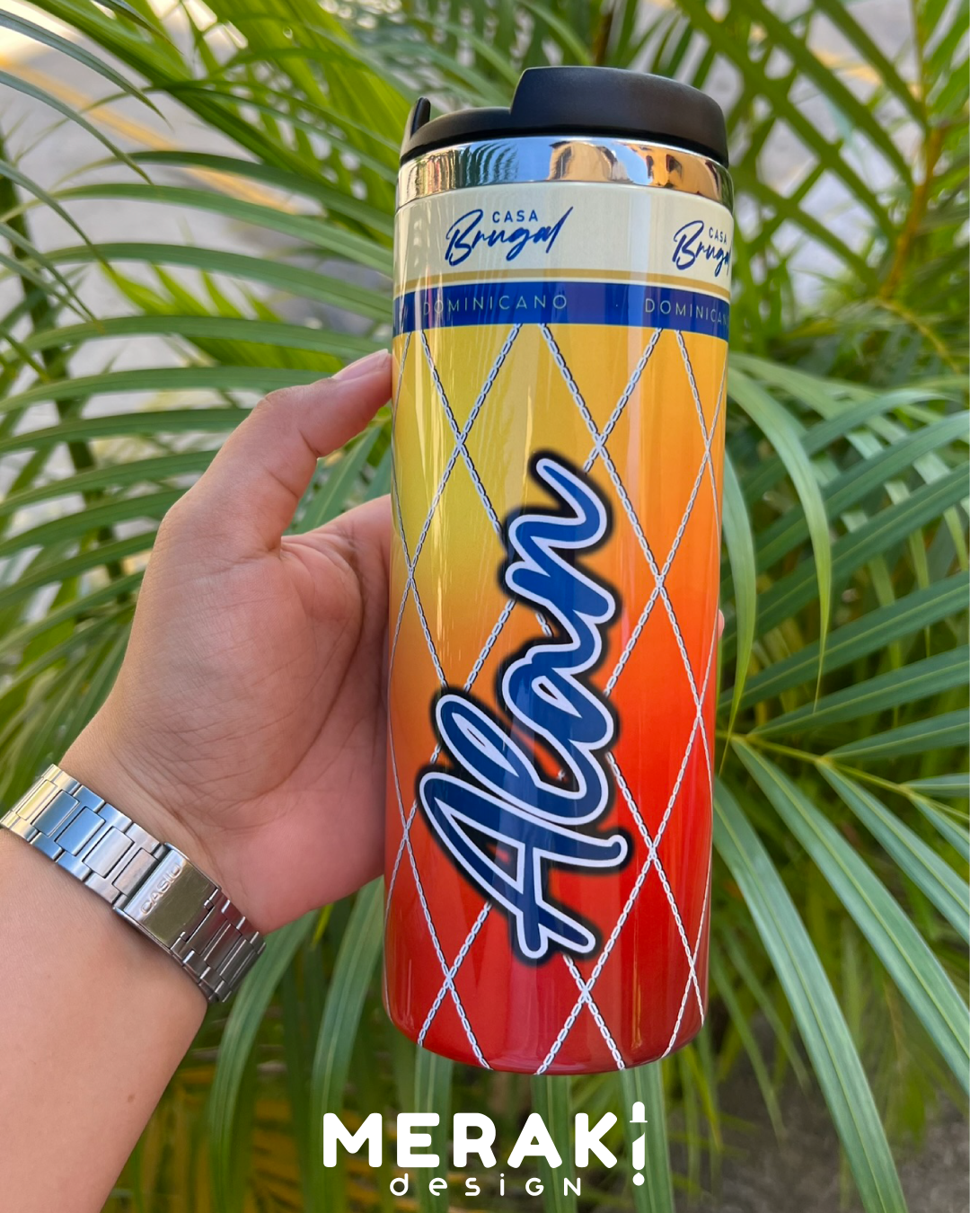 🥃 Vaso Térmico Personalizado Exclusivo Ron Brugal Añejo🔥