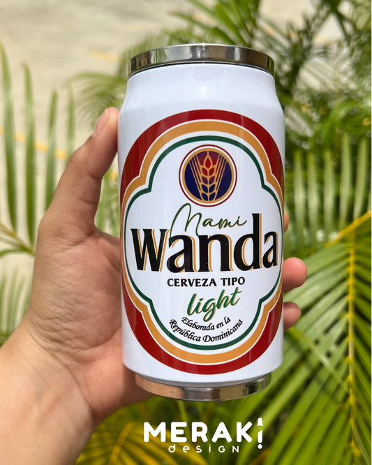 🍺 Termo Térmico Personalizado con Diseño de Cerveza – 🍻 Cola Cam 12 onz Blanco 🎁