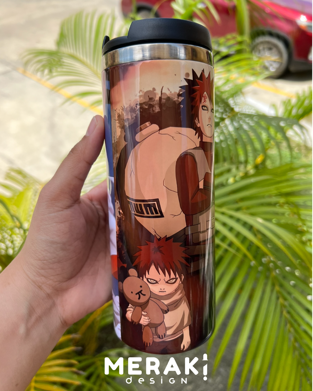 🍥🔥 ¡El poder de la hoja en tus manos! 🔥🍥 Vaso térmico Two Layer Naruto Uzumaki y Kakashi Hatake🔥🍥