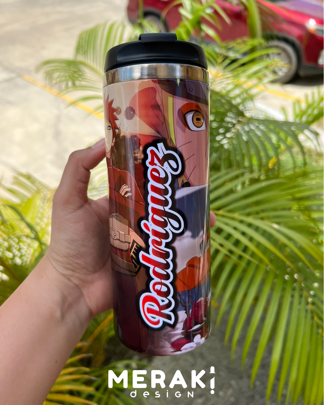 🍥🔥 ¡El poder de la hoja en tus manos! 🔥🍥 Vaso térmico Two Layer Naruto Uzumaki y Kakashi Hatake🔥🍥