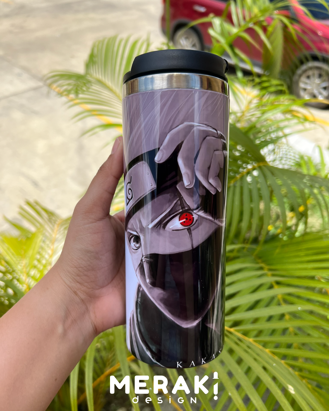 🍥🔥 ¡El poder de la hoja en tus manos! 🔥🍥 Vaso térmico Two Layer de 450ml Naruto Uzumaki y Kakashi Hatake