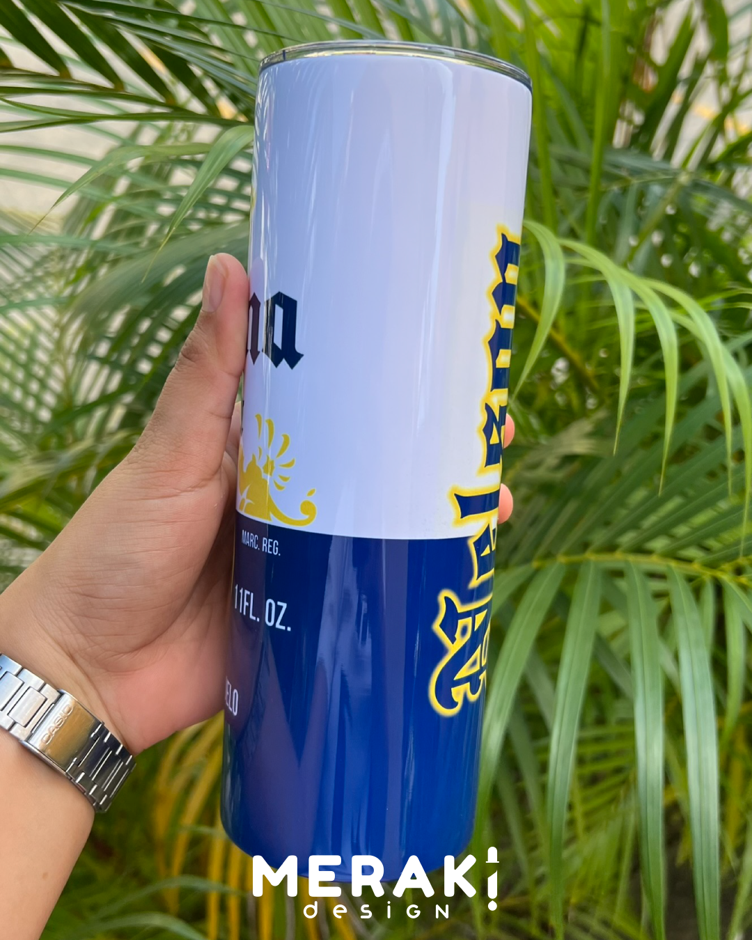 🍺 Vaso Térmico Personalizado 20oz Cerveza Corona 🍺