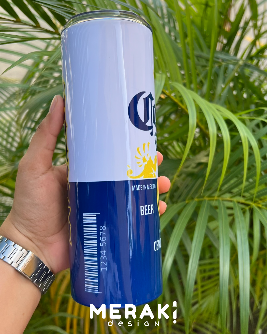 🍺 Vaso Térmico Personalizado 20oz Cerveza Corona 🍺